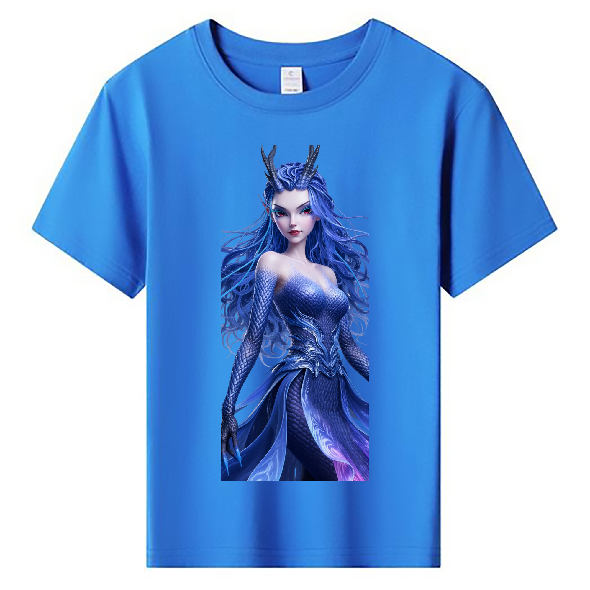 （画像用） Ne Zha 2 ナタ 魔童の大暴れ 綿100％キッズTシャツ（フロントプリント）
